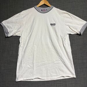Mens Vintage Spalding Athletic Apparel white ringer short sleeve t-shirt size L